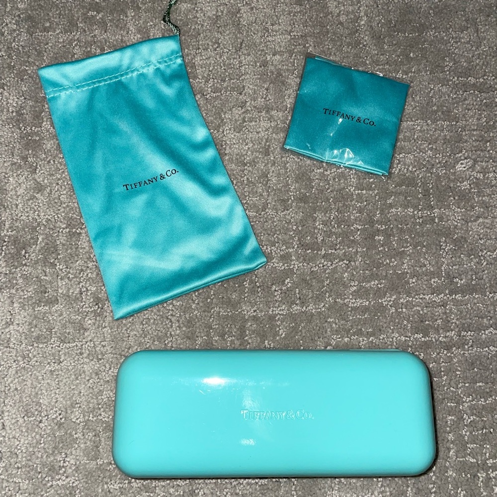 Tiffany & Co. three piece eyewear case set